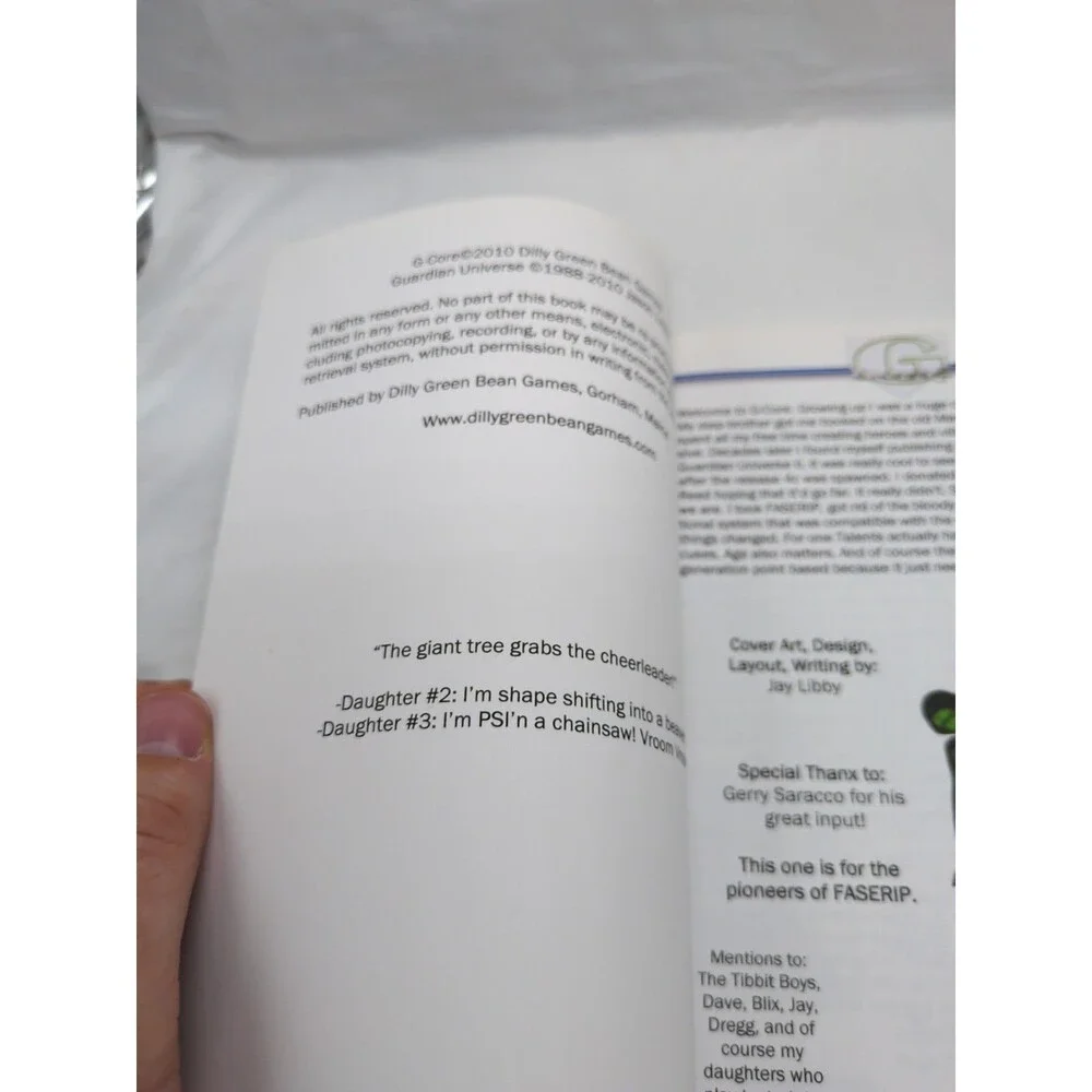G Core The Super Hero Role-Playing System Book
